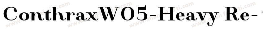 ConthraxW05-Heavy Re字体转换